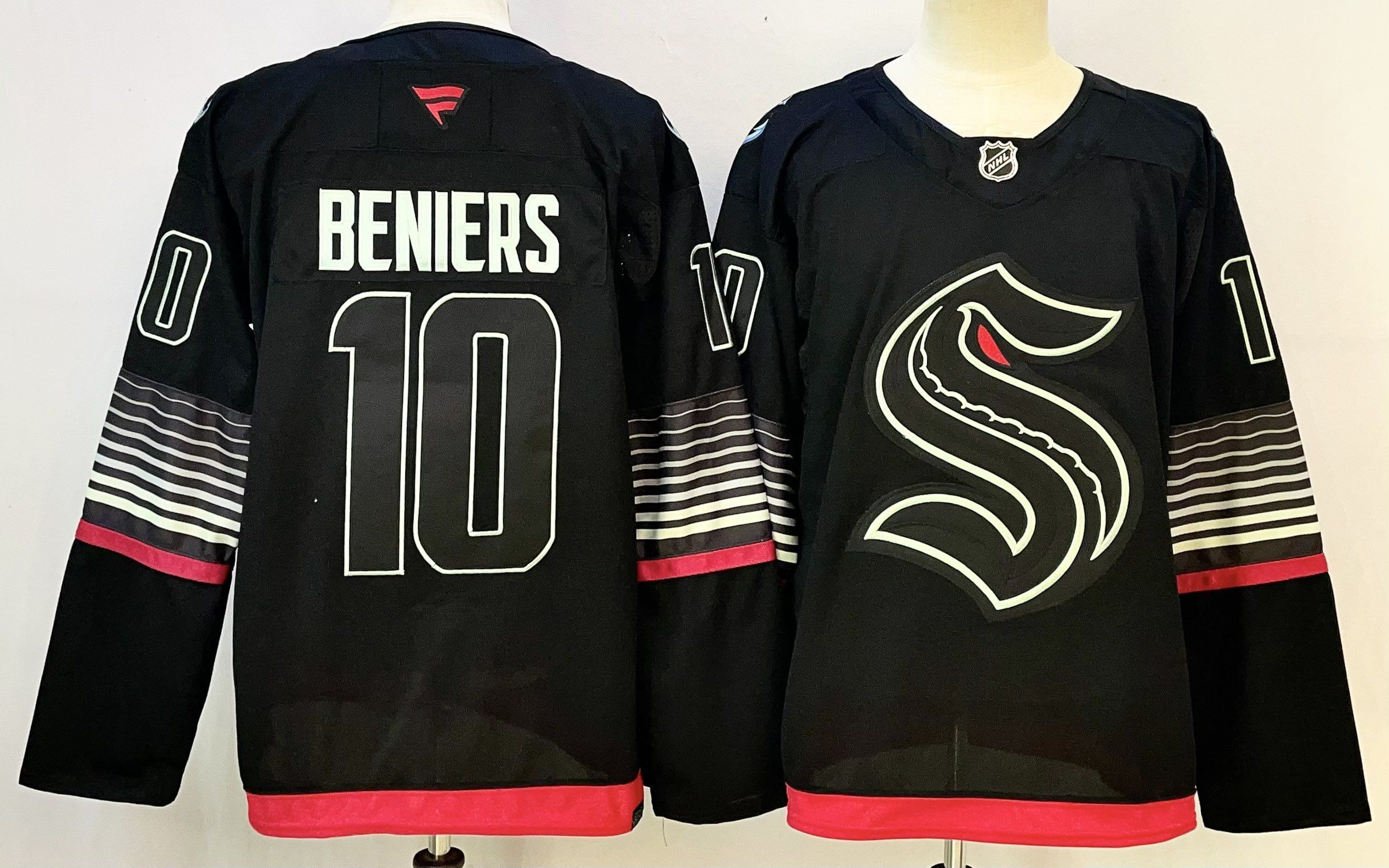 Men Seattle Kraken #10 Beniers Black 2026 Adidias NHL Jersey style 001->more nhl jerseys->NHL Jersey